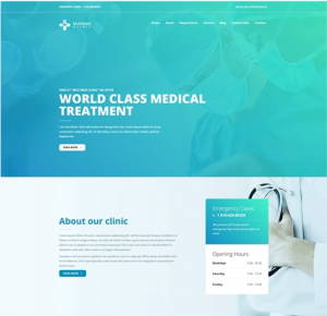 medical website webdesign